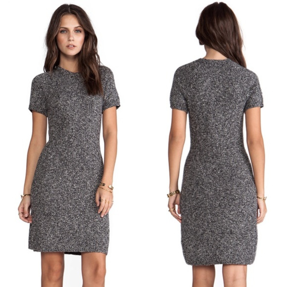 Theory Dresses & Skirts - Theory Cecile B Boucle Dress Black Tweed